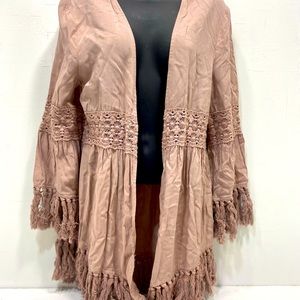 Rose colored cardigan size Medium